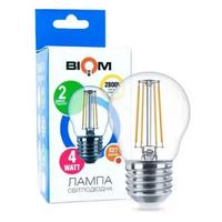 Лампа філаментна BIOM FL-301 G45 4Вт Е27 2800K 220В